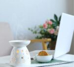 Lawei Set of 3 Ceramic Tealight Candle Holder, Essential Oil Burner Wax Melt Burners, Aromatherapy Aroma Diffuser Burner for Home Bedroom Decor Christmas Housewarming Gift - Image 7