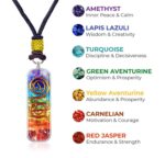 Handmade Orgonite Crystal Seven Chakra Pendant with Adjustable Cord - Orgone Healing Stone Necklace for Spiritual Balance, Meditation, Yoga, Reiki, Gift for Men and Women - Image 2