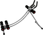 Sunny Health & Fitness Waist Trainer Ab Roller with Elbow Support, Training Wheels, Foldable for Home Gym, Abdominal Exercises, Core Strength, Glute Trainer, Crunch Workouts, Exercise Equipment - Image 8