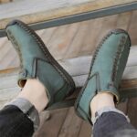 Medieval Boots black blue army green olive green Leather Renaissance barefoot boots professional shoes cover the whole foot Zipper adult soft sole Boots for Women born shoes - Image 9
