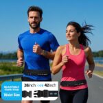 USHAKE Slim Running Belt for Women Men-Runners Phone Holder Fanny Pack Expandable, Adjustable, Bounce Free Waist Pouch bag for Workout, Money Belt, Run Gear Accessories Black - Image 5