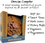 Project Genius Grecian Computer Mechanical Math Puzzle, Wooden Brainteaser Gift for History Buffs and Smart Kids, Teens, and Adults - True Genius Series Inspired by The Ancient Antikythera Mechanism - Image 5