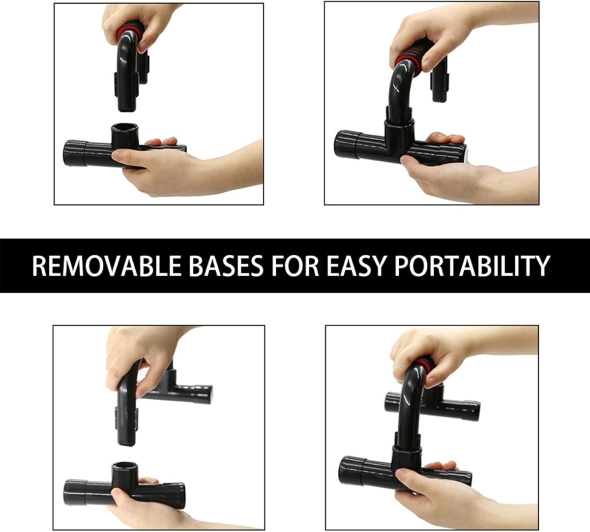 Push Up Bars Strength Training - Workout Stands With Ergonomic Push-up Bracket Board with Non-Slip Sturdy Structure Portable for Home Fitness Training, Push Up Stands Handle for Floor Workouts - Image 4