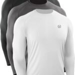 NELEUS Men's Dry Fit Long Sleeve Athletic Running Shirts