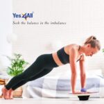 Yes4All Versatile Wooden Wobble Balance Board, Balance Trainer for Mobility Training, Standing Desk, Core Training, Exercise Balance Stability Trainer - Image 5