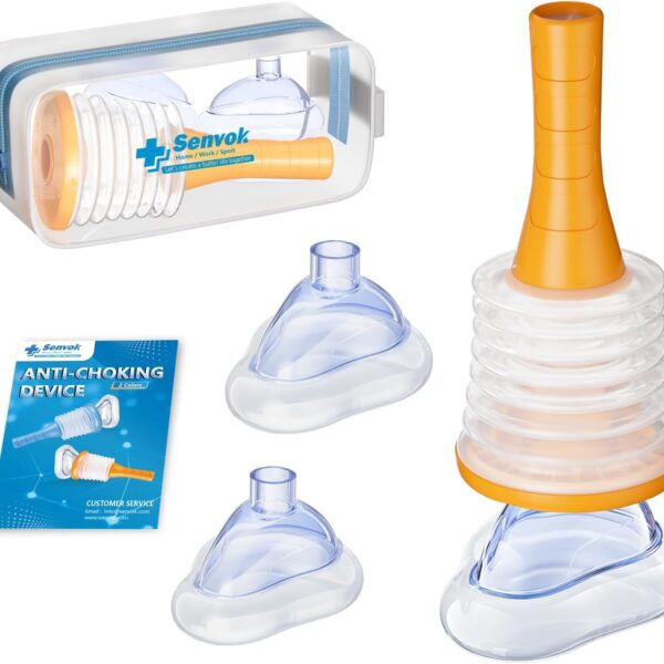 Senvok Anti Choking Device, FSA HSA Eligible, Choking Rescue Device for Kids and Adults, Portable Airway Suction Device, Heimlich Device for Home & Travel First Aid Kit