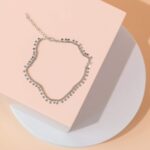 PAVOI 14K Gold Plated Charm Link Chain Anklets for Women | Dainty Cubic Zirconia Boho Dot Evil Eye Star Station Solitaire Pearl Beaded Festival Adjustable Gold Anklets - Image 4
