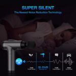 Massage Gun Deep Tissue, Handheld Electric Muscle Massager, High Intensity Percussion Massage Device for Pain Relief with 9 Attachments & 30 Speed(Grey) - Image 6
