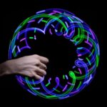 GloFX 6 Led Spinning Orbit: Pure Bliss Multicolor Pattern - Flow Rave Toy - Image 2