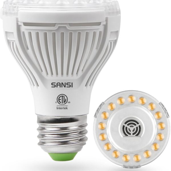 SANSI Grow Light Bulb with COC Technology, Full Spectrum 10W Grow Lamp (150 Watt Equiv) with Optical Lens for High PPFD, Perfect for Seeding and Growing of Indoor Plants, Flowers and Garden, Upgraded