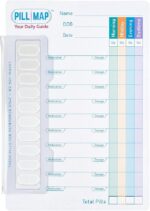 Visual Pill Planner for Medication, Supplements, and Vitamins Management Guide for Pill Box Organizer Containers, Pill Map - Image 4
