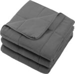 Weighted Blanket for Adults (12lbs, 48"x72" Twin Size) - Cooling and Breathable Heavy Blanket for 110-130lbs with Premium Glass Beads - Soft Thick Blanket for All-Season Sleeping Comfort - Grey - Image 8