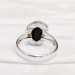 Natural Black Tourmaline Ring, Rough Tourmaline Ring, October Birthstone, Bohemian Ring, 925 Sterling Silver, Womens Ring, Christmas, Handmade, Statement Jewelry, Raw Gemstone Jewelry (8) - Image 4