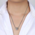 FAZOVIN Tibetan Buddhist Mantra Om Mani Padme Hum/Pixiu Necklace for Men Women with Prayer Wheel Patron Saint Amulet Necklace - Image 2