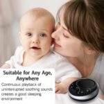 Loud Sound Machine Brown Noise Machine White Noise Machine Nonstop 30 Soothing Sounds for Baby Kids Adults Pink Noise Sleep Machine 36-Level Vol Auto-Off Timer Memory Function for Home Travel Office - Image 5