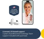 Jabra Enhance Select 50R OTC Hearing Aids, Audiology Team Care Included, Bluetooth Streaming for Calls, Music, Media for iOS & Android, Nearly Invisible & Comfortable, Noise Reduction - Grey - Image 4