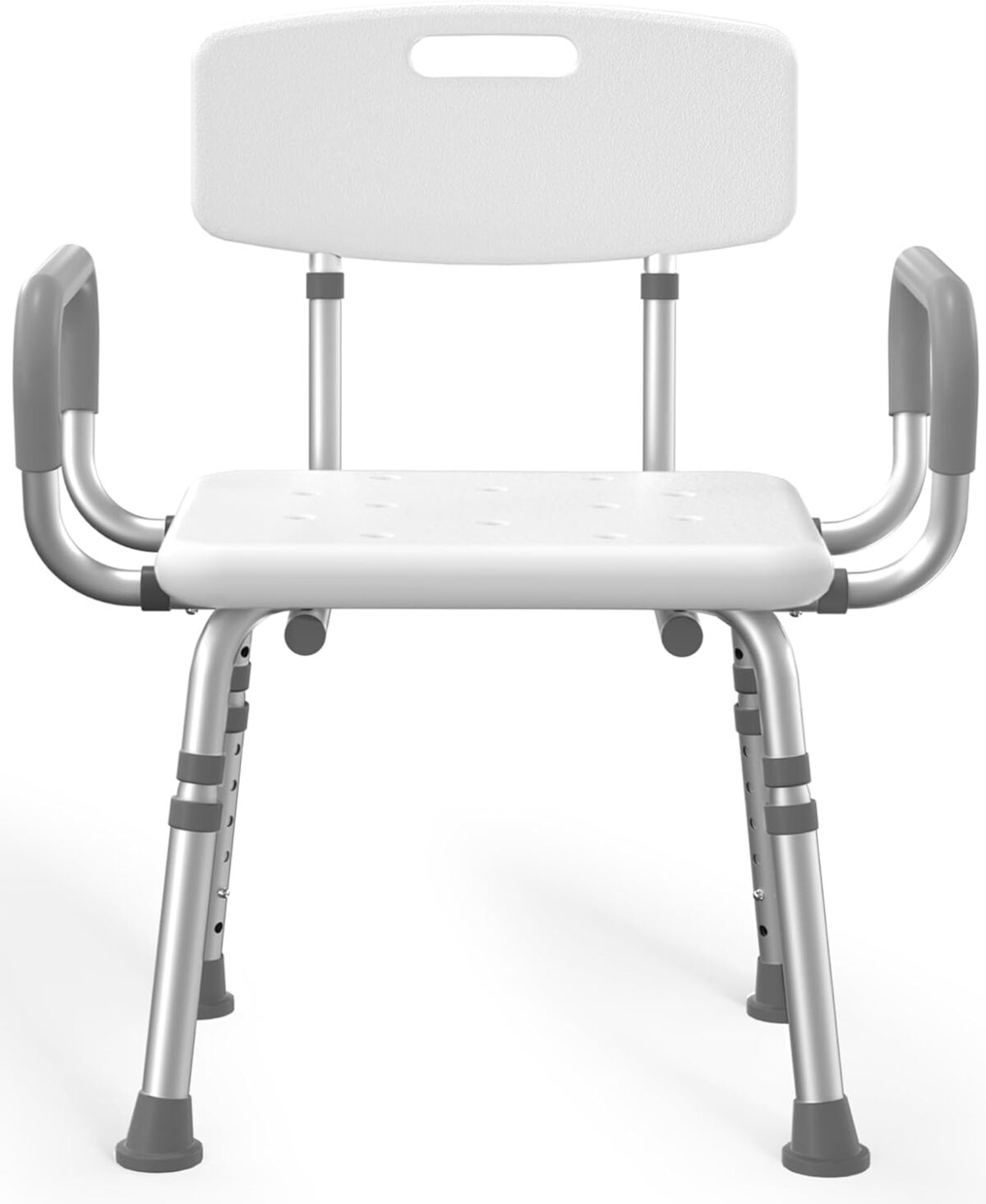 Shower Chair for Inside Shower with Arms and Back, FSA/HSA Eligible 500 lbs Heavy Duty Shower Seat for Bathtub, Height Adjustable Safety Bath Seat for Elderly, Adults, Handicap and Disabled - Image 1