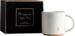 COLLECTIVE HOME - Monogram Ceramic Mugs, 15 oz Golden Initial Coffee Cups, Elegant Alphabet Tea Mugs, Elegant Personalized Mug with Gift Box, Luxurious Cups for Office and Home (s) - Image 5