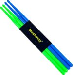 5A Nylon Drumsticks for Kids Adults: Light Durable Drum Sticks Blue Green with Anti-Slip Handles for Electronic Drums Exercise Percussion Accessories (2 Pairs) - Image 8