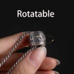 FAZOVIN Tibetan Buddhist Mantra Om Mani Padme Hum/Pixiu Necklace for Men Women with Prayer Wheel Patron Saint Amulet Necklace - Image 3