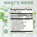 Zenium - Relieve Stress, Tension, Worry, Nervousness, & Irritability | Calm The Mind & Body | Ayurvedic | Natural Relief Supplement | Boosts Mood | Ashwagandha, L-Theanine, GABA, Rhodiola |60 Capsules - Image 6