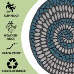 Gardener's Supply Company Recycled Rubber Swirl Stepping Stone for Garden Walkway | Outdoor Patio Décor & Lawn Pathway Landscaping | 12" Diameter x .75" H - Image 6