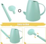 Watering Can for Indoor Plants, Small Watering Cans for House Plant Garden Flower, Long Spout Water Can for Outdoor Watering Plants 1. 8L 1/2 Gallon (Green) - Image 3