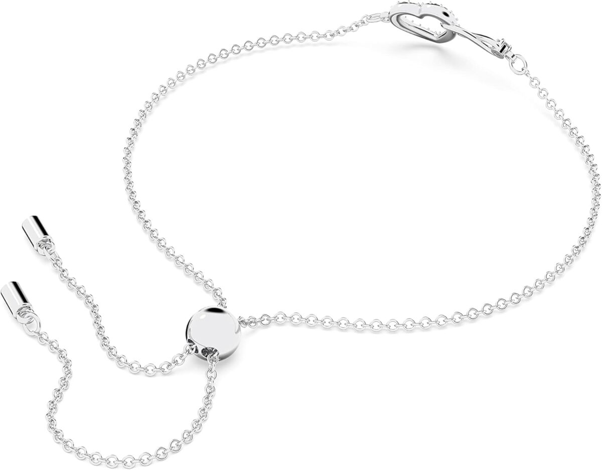 Swarovski Infinity Heart Jewelry Collection, Necklaces and Bracelets, Rose Gold & Rhodium Tone Finish, Clear Crystals - Image 4