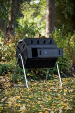 FCMP Outdoor IM4000 Dual Chamber Tumbling Composter Canadian-Made, 100% Recycled Resin - Outdoor Rotating Compost Tumbler Bin for Garden, Kitchen, and Yard Waste, Black (37 Gallon) - Image 7