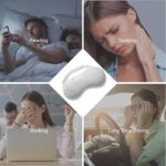 Umisleep Lavender Eye Mask, Aromatherapy Weighted Sleep Mask for Dry Eyes Men Women, Microwave Heated Hot Therapy Eye Cover Moist Compression Pain Relief, Eye Pillow for Puffy Eyes, Sinus Pain, Grey - Image 7