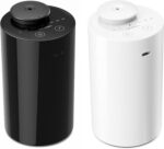 Waterless Diffuser for Essential Oil, Battery Operated Nebulizer, 0.7 Fl.Oz./ 20mL Capacity, Mini Scent Air Machine, 4 Timers & 3 Mist Levels for Home, Room, Car, Office - AN6 Black+White