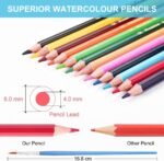 Heshengping, 41pcs Sketching Pencil Set Drawing Sketch Kit Graphite Charcoal Watercolor Pencils Blending Stumps 50page sketchbook, coloring book, Beginners Artist Teens and Adults - Image 6