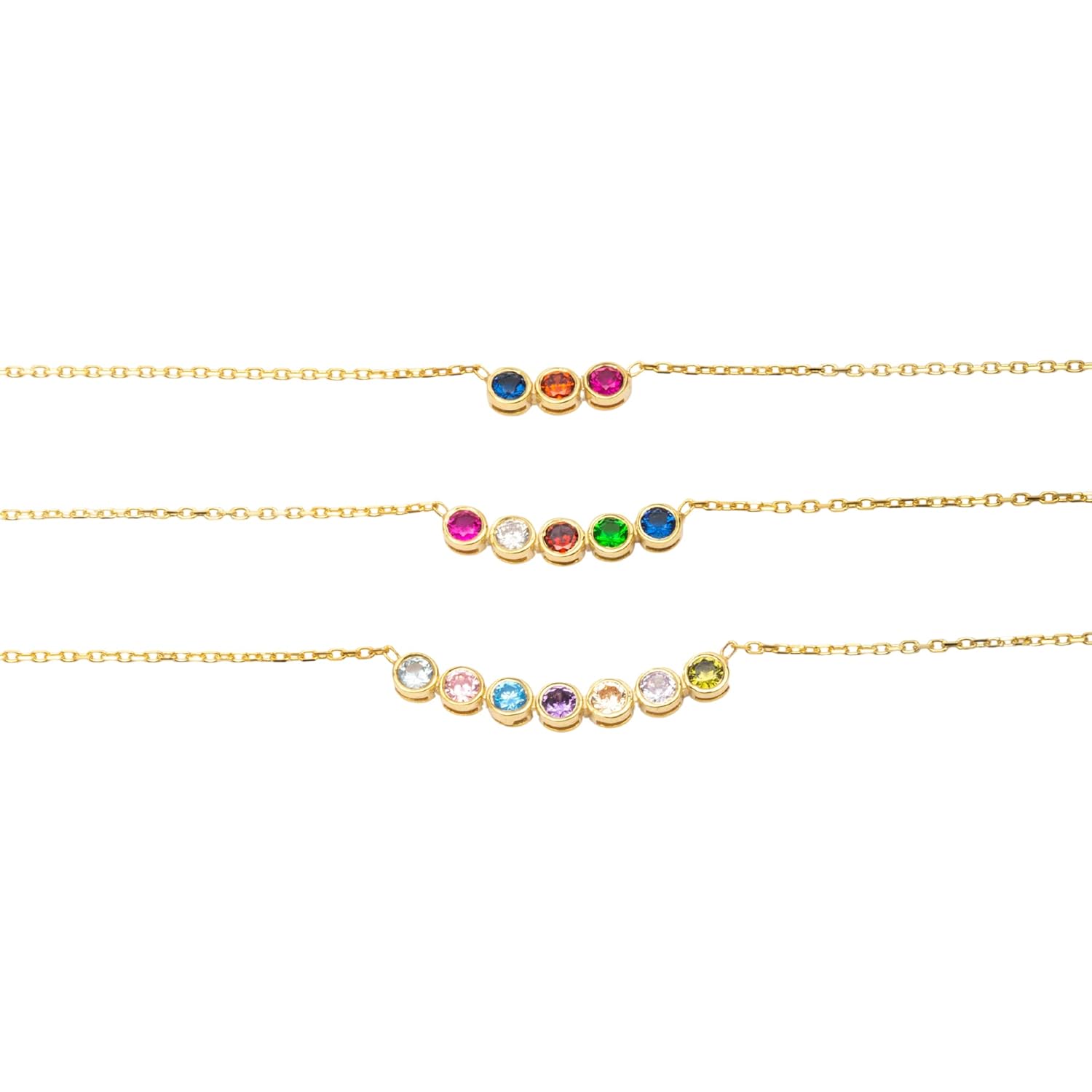 61BW0fkaCFL._SL1500_.jpg 925 Sterling Silver Birthstone Necklace for Women, Birthstone Necklace for Mom, Mothers Day Gift, Dainty Necklace, Grandma Necklace, Birthstone Gifts, Gifts for Mothers Jewelry, Best Gift for Her - Image 1