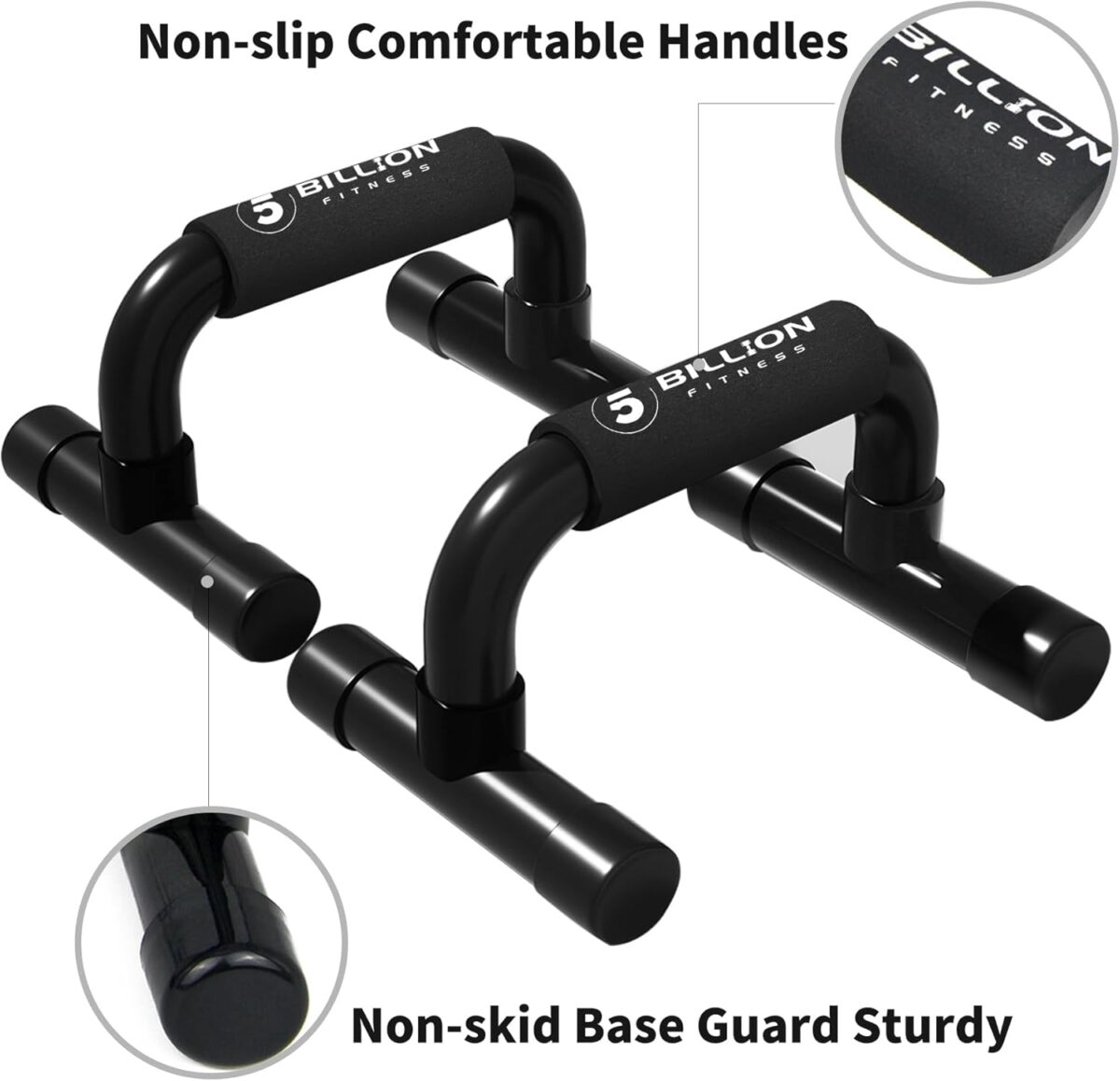 Push up Bars,5BILLION Strength Training Push Up Handle,Portable Calisthenics Bar for Home Gym Workout, Pushup Bar Calisthenics Equipment,Up to 330Lbs - Image 5