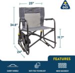 GCI Outdoor Freestyle Rocker Portable Folding Rocking Chair, Outdoor Camping Chair with Side Table - Image 2