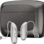 Jabra Enhance Select 300 OTC Hearing Aids, Audiology Team Care Included, Bluetooth Streaming for Calls, Music, Media for iOS & Android, Nearly Invisible & Comfortable, Noise Reduction - Silver