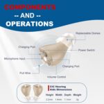 Hearing Aids with Long-Lasting Charging Case, Invisible Hearing Aids for Seniors with Smart Noise Cancellation, Completely-In-Canal Hearing Aid Devices, Easy Control - Image 2