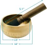 Tibetan Singing Bowls Set, Singing Bowls, Meditation Sound Bowl Handcrafted in Nepal, For Yoga, Meditation, Mindfulness, Healing & Chakra balancing - Image 2