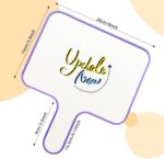 6 Pack Double-Sided Dry Erase Board- 10''X 8'' Dry Erase Paddles with Handheld Thickness 5mm Answer Whiteboard with 6 Colorful Erasers for Home School and Office Mini Writing Board - Image 3