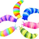 Fidget Toys Slug ,Sensory Slug Fidget Toy for Kids ,Toddler Sensory Toys,Stress Relief Toy,ADHD Autism Toys,Preschool Boy Girl Gifts Idea,Easter Basket Stuffers Gift for Kids(6PCS)