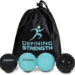 Top 3 Massage Balls Set, Spiky, Lacrosse Ball, Peanut Roller Massager. for Self Myofascial Trigger Point Release, Physio Rehab & Back Muscle Knots