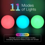 POITOI Juggling Balls Light Up Juggling Balls Glow in The Dark Juggling Balls USB Rechargeable Glowing Juggling Ball for Beginners and Professionals Set of 3 - Image 2