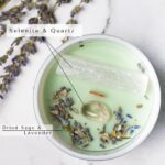 Sage Candles for Cleansing House w/Selenite, Quartz – Candles with Crystals Inside – Sage Smudge Eucalyptus Candles – Manifestation Candle – Sage Candle – Crystal Candle for Positive Energy - Image 5