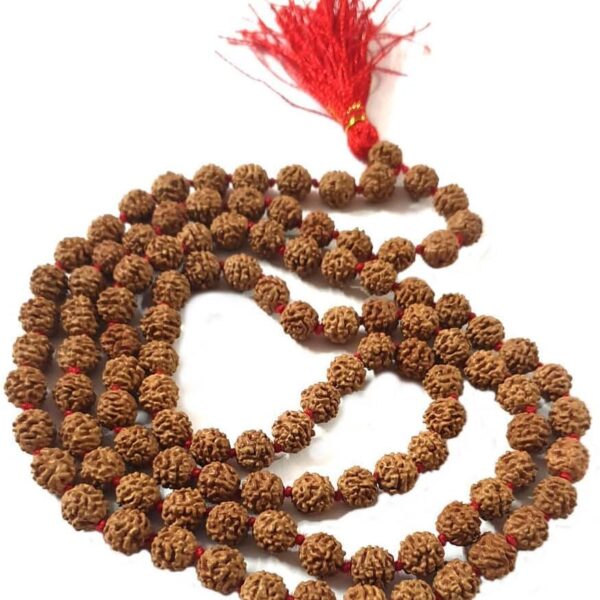seven chakra Japa Mala-108+1 Beads - Prayer Beads - Ideal for Hare Krishna Chanting and Meditation (Rudraksha Mala)