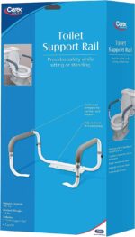 Carex Toilet Safety Frame - Toilet Safety Rails With Adjustable Width - Toilet Rails For Elderly, Handicap, Home Health Care Equipment After Surgery, Supports 300lbs - Image 9