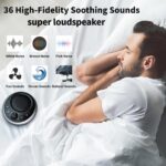Loud Sound Machine Brown Noise Machine White Noise Machine Nonstop 30 Soothing Sounds for Baby Kids Adults Pink Noise Sleep Machine 36-Level Vol Auto-Off Timer Memory Function for Home Travel Office - Image 2