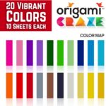 Origami Paper 500 Sheets Premium Quality for Arts and Crafts 6" Square Sheets 20 Vibrant Colours Same Colour on Both Sides 100 Design Ebook Included (See Back of Cover for Download info) - Image 7