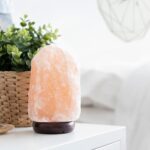 7 Inch Himalayan Salt Lamp with Dimmer Cord - Night Light Natural Crystal Rock Classic Wood Base Authentic from Pakistan - Image 3