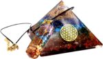 Chakra Pyramid - Seven Chakra Pyramid - Orgonite Pyramid for Energy Healing - Orgonite Kit - Protection with Seven Chakra Orgonite Necklace - Image 7