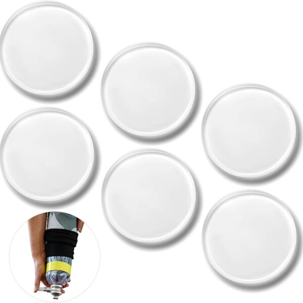 Geiserailie 6 Pcs Prosthetic Liner Patch 2.5 Inch Amputee Liner Prosthetic Leg Pad Prosthetic Leg Accessories Amputee Pads Prosthesis Liner for Leg Amputee Gifts, Reduce Friction and Skin Irritation